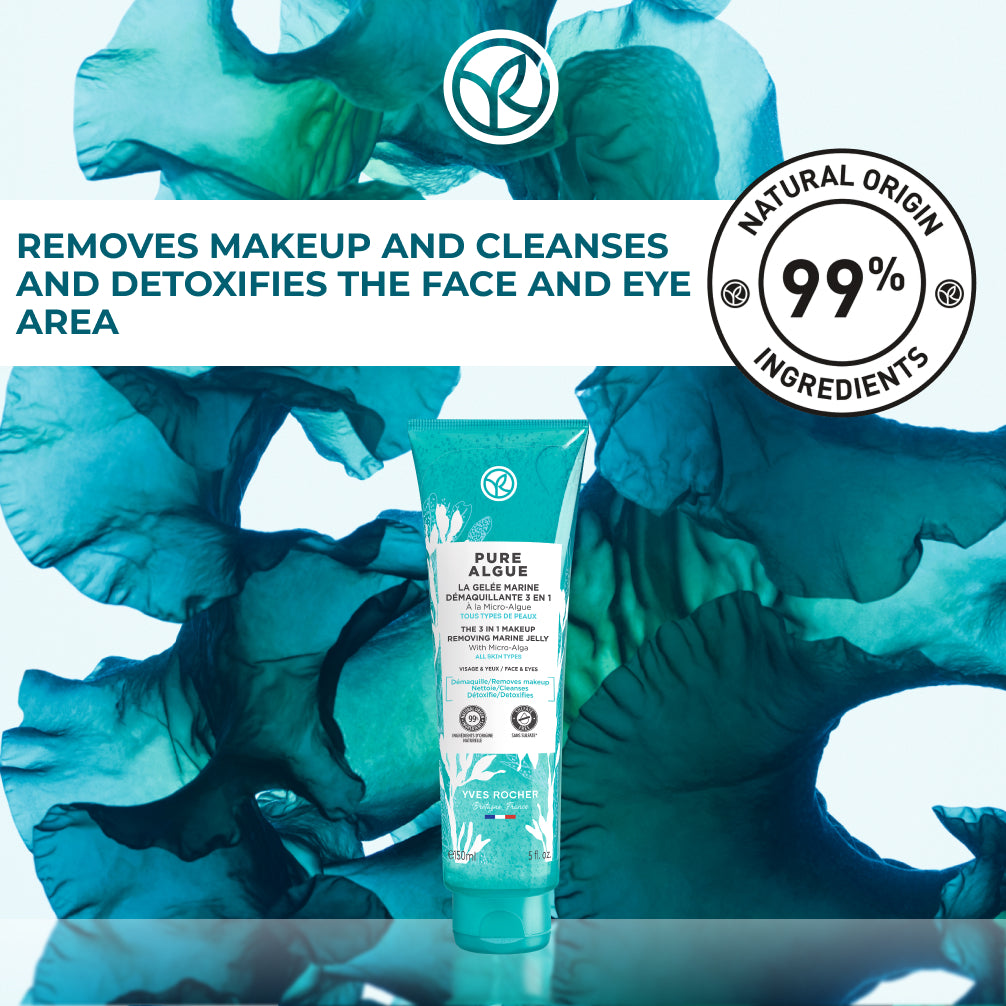 3 in 1 Makeup Removing Marine Jelly - Pure Algue