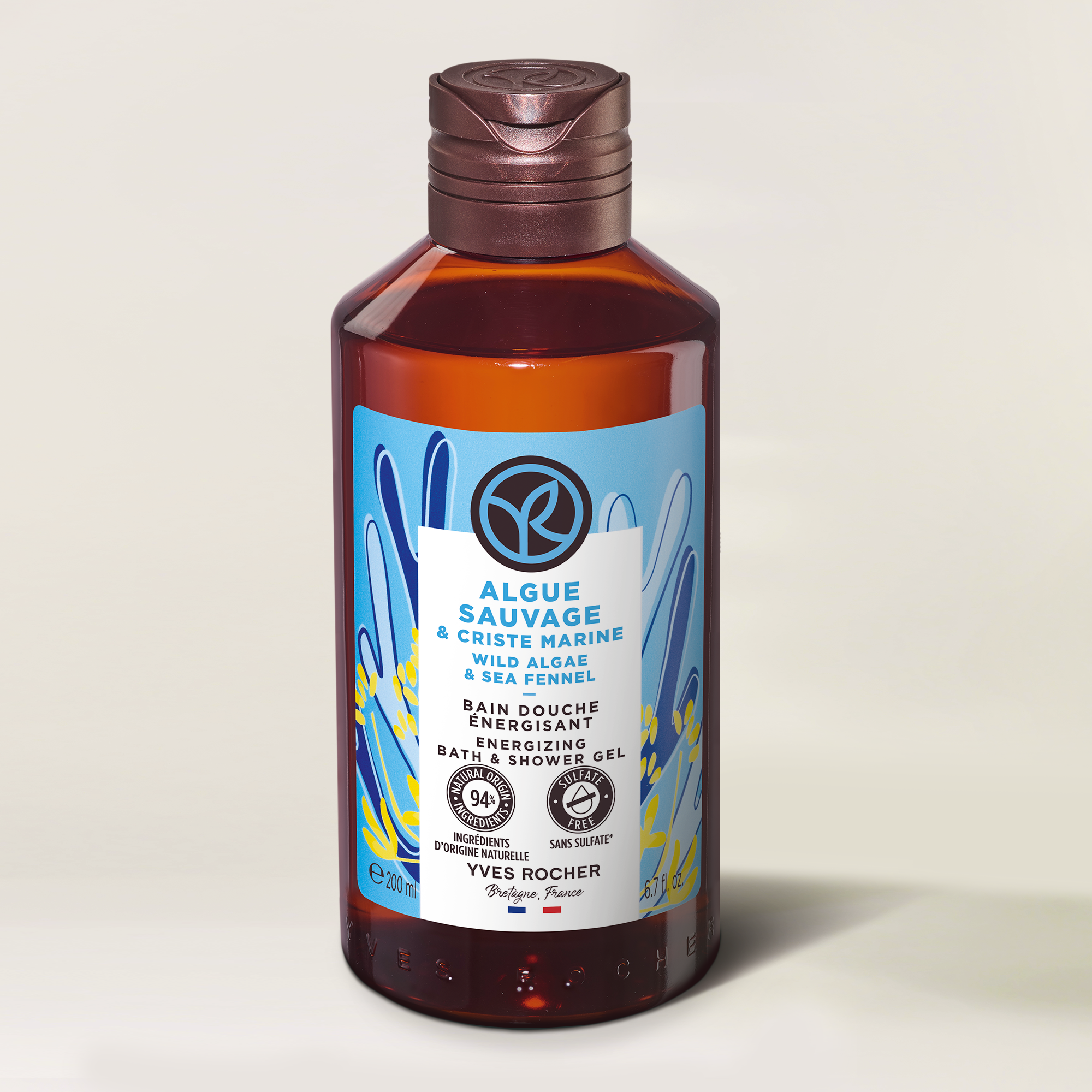 Wild Algae & Sea Fennel Energizing Shower Gel - 200 ml