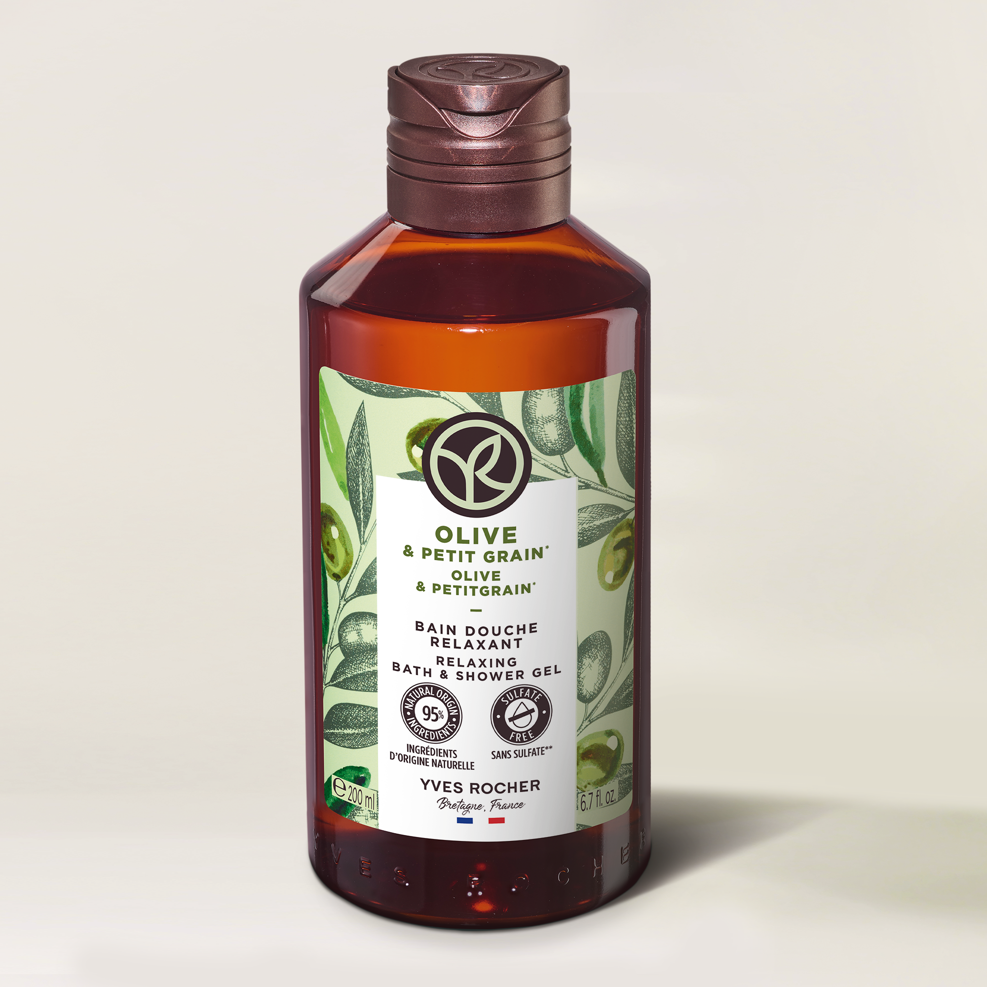 Olive & Petitgrain Relaxing Bath & Shower Gel - 200 ml