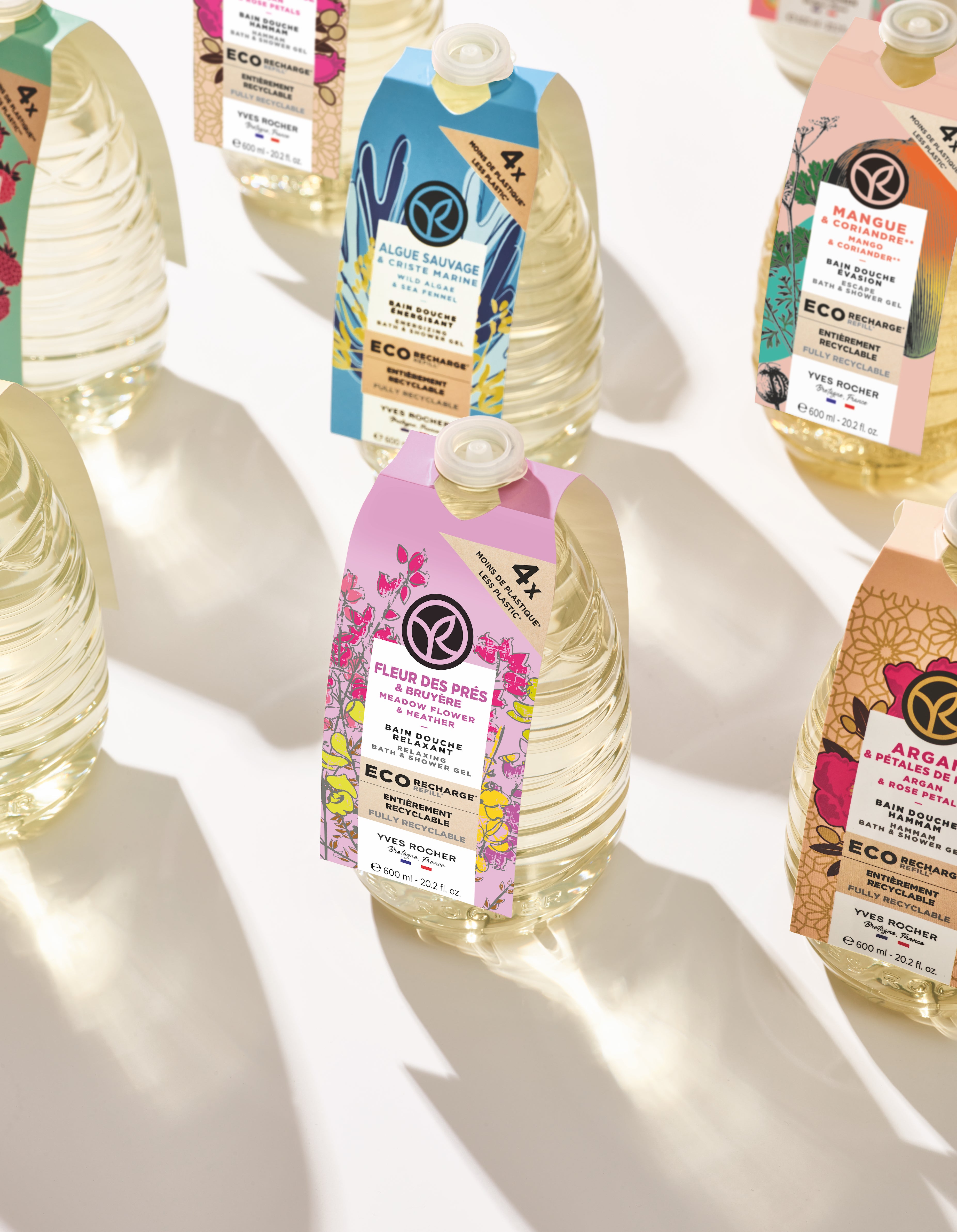 Eco-Refill Argan & Rose Petals Bath & Shower Gel