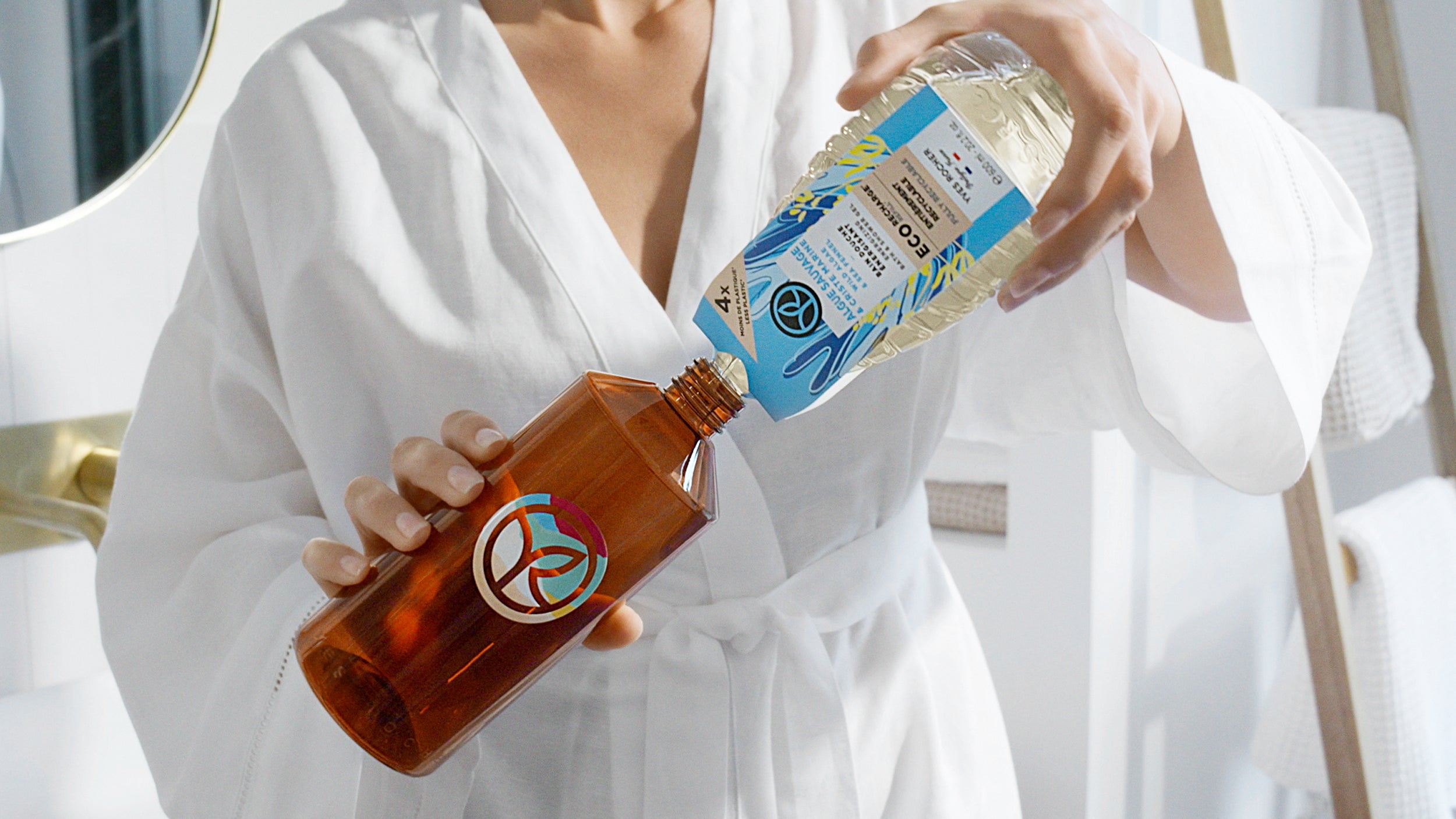 Eco-Refill Argan & Rose Petals Bath & Shower Gel