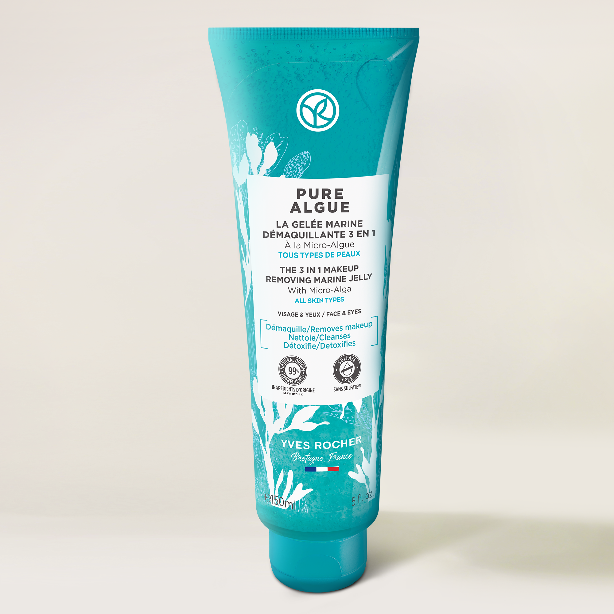 3 in 1 Makeup Removing Marine Jelly - Pure Algue