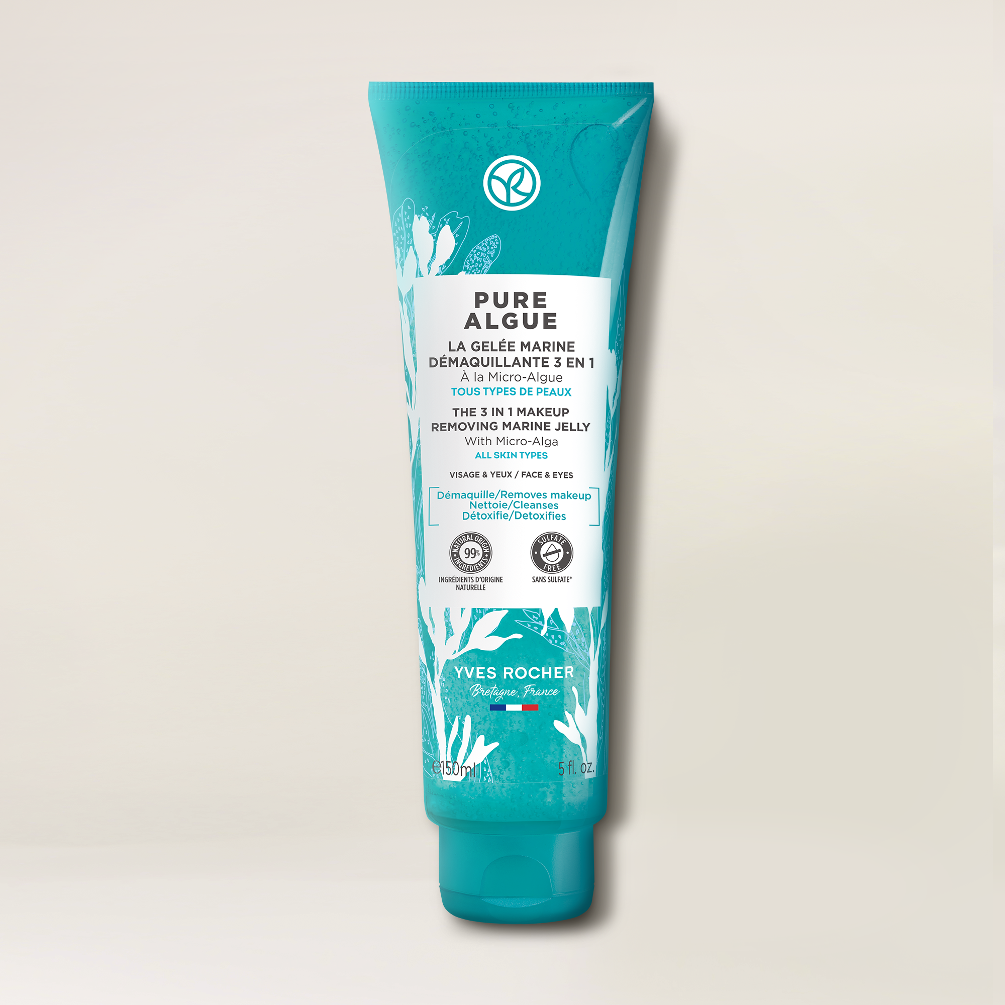 3 in 1 Makeup Removing Marine Jelly - Pure Algue