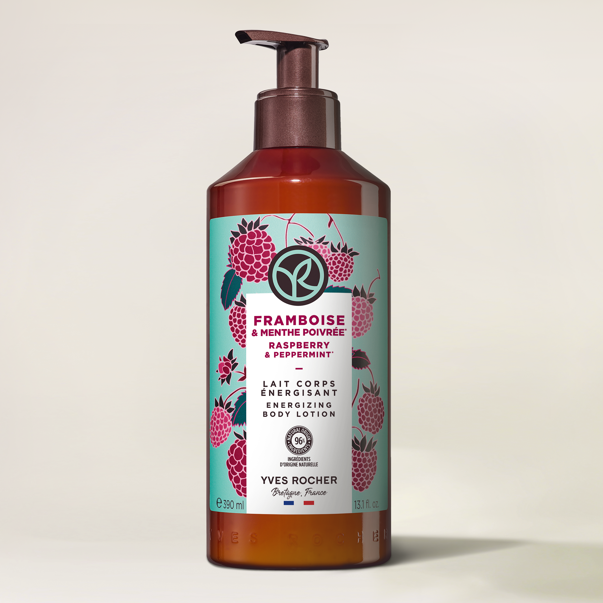 Raspberry & Peppermint Energizing Body Lotion