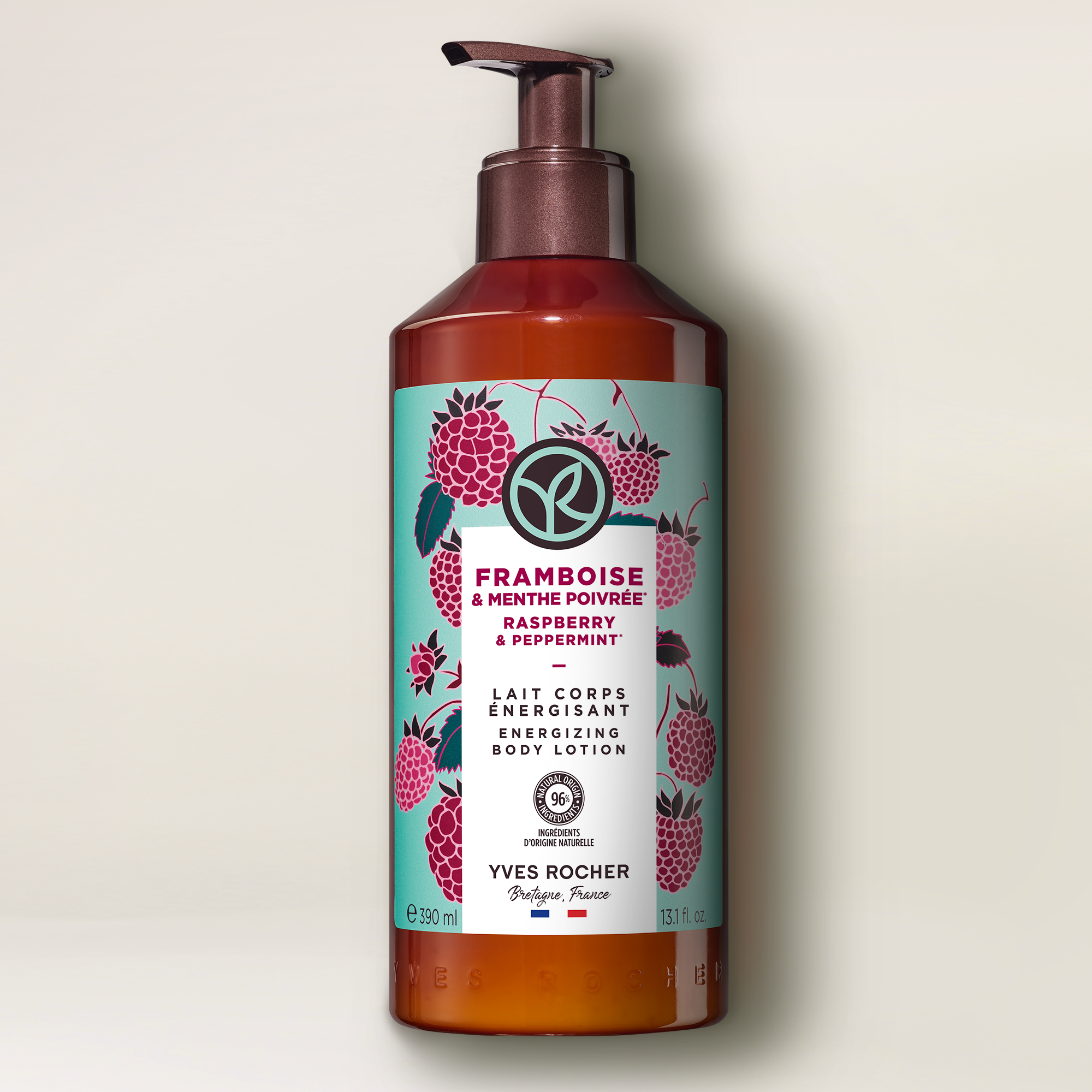 Raspberry & Peppermint Energizing Body Lotion
