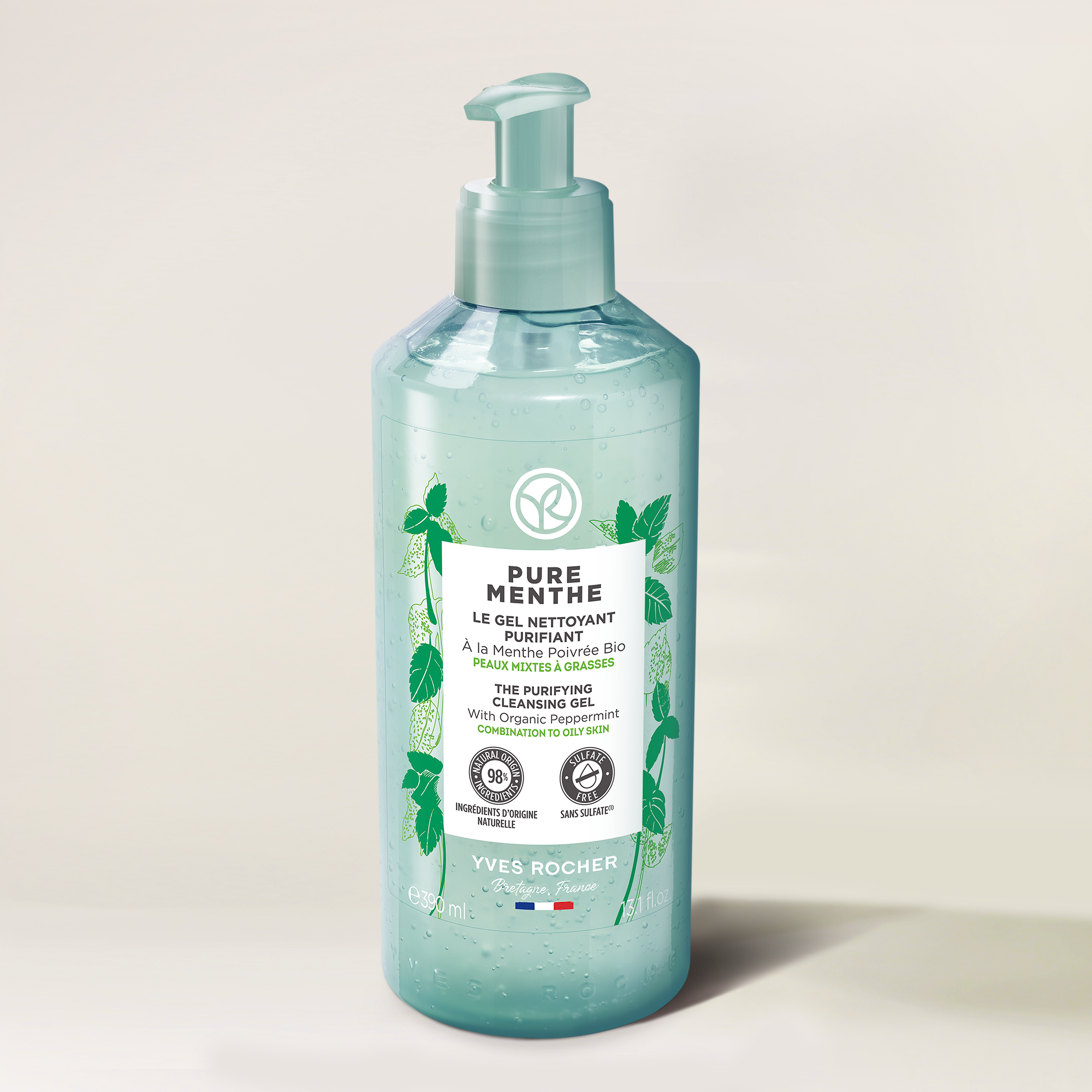 Gel Nettoyant Visage Yves Rocher Pure Algue - Ultra-Fraîcheur - 30ml - Neuf