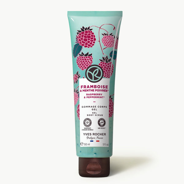 Raspberry & Peppermint Gel Body Scrub Gel