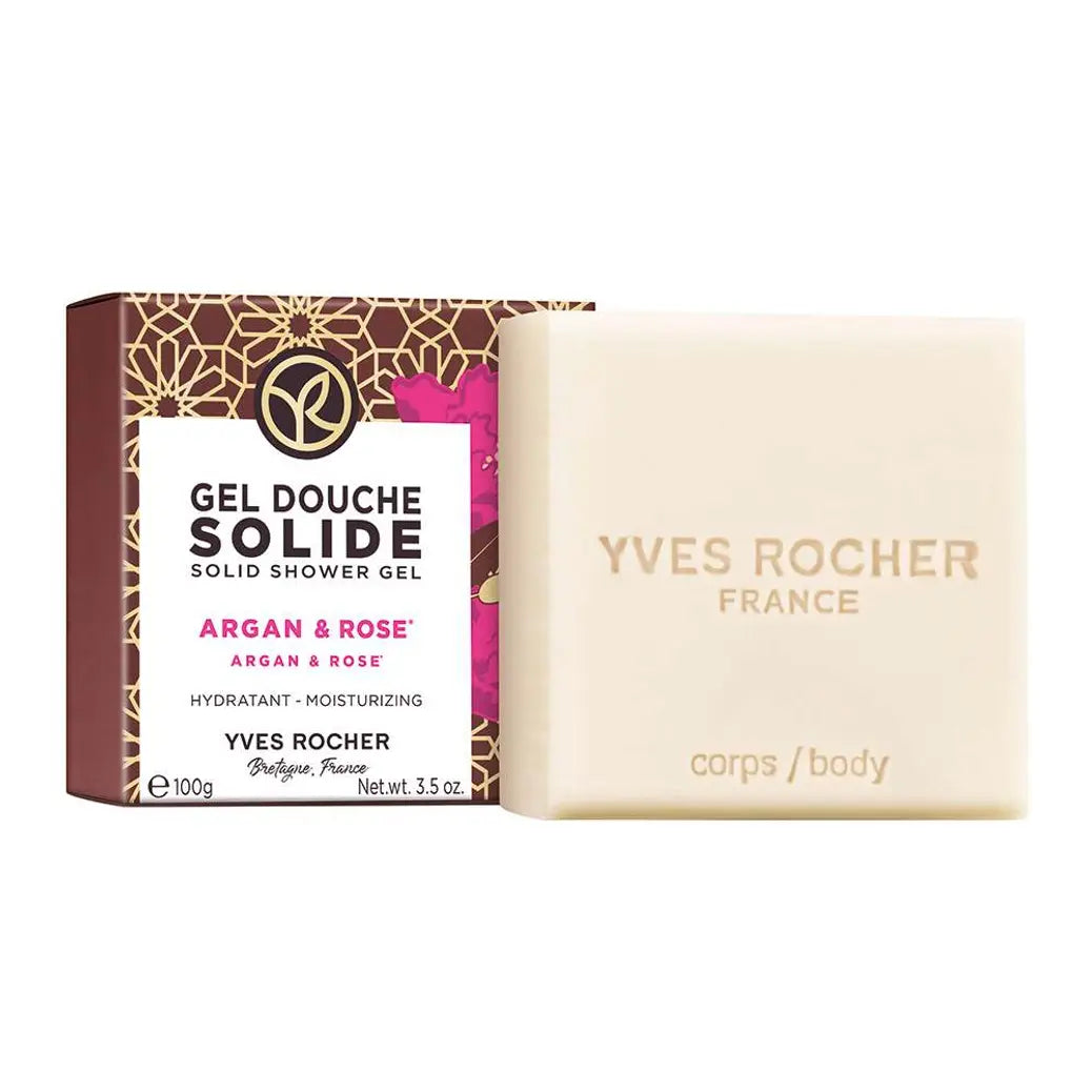 Moisturizing Solid Shower Gel - Argan & Rose Petals